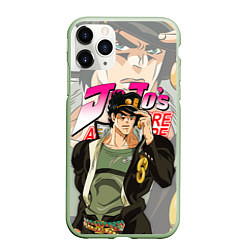 Чехол iPhone 11 Pro матовый JOJO BIZARRE ADVENTURE ДЖОДЖО, цвет: 3D-салатовый