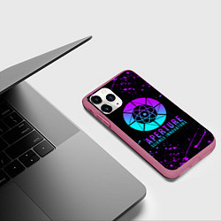 Чехол iPhone 11 Pro матовый PORTAL NEON ПОРТАЛ НЕОН, цвет: 3D-малиновый — фото 2