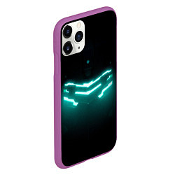 Чехол iPhone 11 Pro матовый DEAD SPACE ШЛЕМ АЙЗЕКА, цвет: 3D-фиолетовый — фото 2