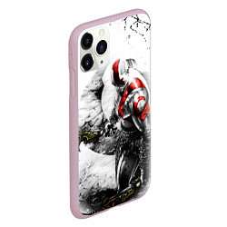 Чехол iPhone 11 Pro матовый КРАТОС С МЕЧАМИ, БОГ ВОЙНЫ, цвет: 3D-розовый — фото 2