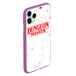 Чехол iPhone 11 Pro матовый DUNGEON MASTER BLOOD ГАЧИМУЧИ БЕЛЫЙ, цвет: 3D-фиолетовый — фото 2