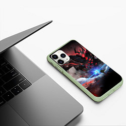 Чехол iPhone 11 Pro матовый DOTA ТЕНЬ, SHADOW FIEND, цвет: 3D-салатовый — фото 2