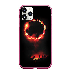 Чехол iPhone 11 Pro матовый DARK SOULS PRAISE THE SUN, цвет: 3D-малиновый