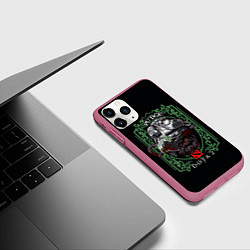 Чехол iPhone 11 Pro матовый ДОТА 2 ПУДЖ, цвет: 3D-малиновый — фото 2