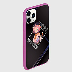 Чехол iPhone 11 Pro матовый Диона Diona, Genshin Impact, цвет: 3D-фиолетовый — фото 2