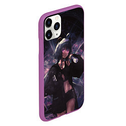 Чехол iPhone 11 Pro матовый Ganyu Гань Юй , Genshin Impact, цвет: 3D-фиолетовый — фото 2