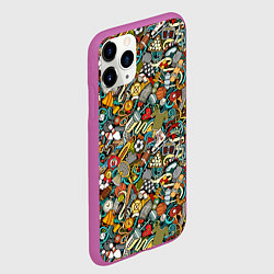 Чехол iPhone 11 Pro матовый СПОРТ Athlete, цвет: 3D-фиолетовый — фото 2
