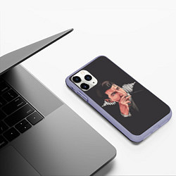 Чехол iPhone 11 Pro матовый Алекс Тёрнер, цвет: 3D-светло-сиреневый — фото 2