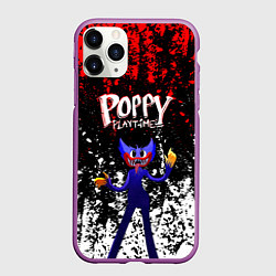 Чехол iPhone 11 Pro матовый Poppy Playtime длинный Монстр, цвет: 3D-фиолетовый