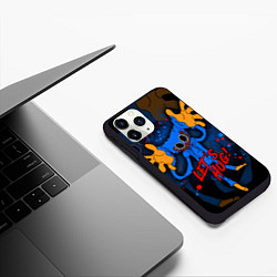 Чехол iPhone 11 Pro матовый Huggy Wuggy - Poppy Playtime,, цвет: 3D-черный — фото 2