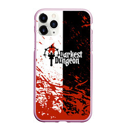 Чехол iPhone 11 Pro матовый Darkest Dungeon DD Black White Logo, цвет: 3D-розовый