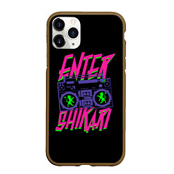 Чехол iPhone 11 Pro матовый Enter Shikari BoomBox, цвет: 3D-коричневый