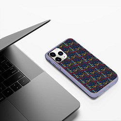 Чехол iPhone 11 Pro матовый HIPSTER модник, цвет: 3D-светло-сиреневый — фото 2