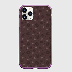 Чехол iPhone 11 Pro матовый Кофе - Coffee, цвет: 3D-фиолетовый