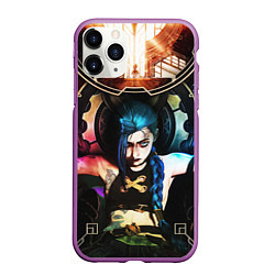 Чехол iPhone 11 Pro матовый ARCANE JINX ОБЛОЖКА LEAGUE OF LEGENDS, цвет: 3D-фиолетовый