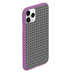 Чехол iPhone 11 Pro матовый Коллекция Journey Клетка 119-9-7 Дополнение к Снеж, цвет: 3D-фиолетовый — фото 2