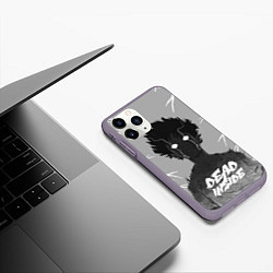 Чехол iPhone 11 Pro матовый DEAD INSIDE Mob psycho, цвет: 3D-серый — фото 2