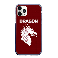 Чехол iPhone 11 Pro матовый WHITE DRAGON, цвет: 3D-серый