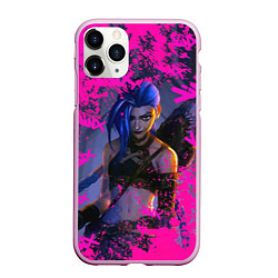 Чехол iPhone 11 Pro матовый Jinx v2 Arcane LoL, цвет: 3D-розовый