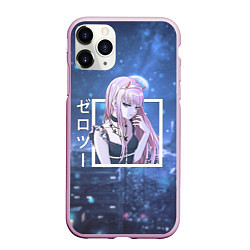 Чехол iPhone 11 Pro матовый Zero Two в платье, Darling in the Franxx, цвет: 3D-розовый