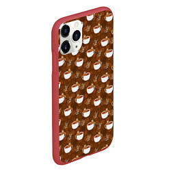 Чехол iPhone 11 Pro матовый Need More Coffee Нужно Больше Кофе, цвет: 3D-красный — фото 2