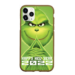 Чехол iPhone 11 Pro матовый Winter grinchh, цвет: 3D-коричневый