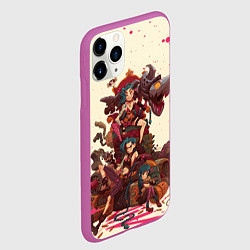 Чехол iPhone 11 Pro матовый ЛИГА ЛЕГЕНД JINX ARCANE, цвет: 3D-фиолетовый — фото 2