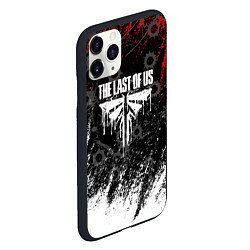 Чехол iPhone 11 Pro матовый The last of us следы от пуль, цвет: 3D-черный — фото 2