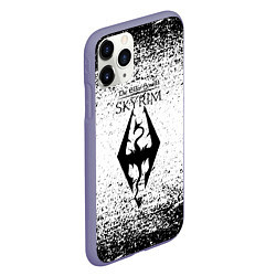 Чехол iPhone 11 Pro матовый The Elder Scrolls штрихи, цвет: 3D-серый — фото 2