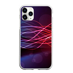 Чехол iPhone 11 Pro матовый Лучи света Spectrum, цвет: 3D-белый