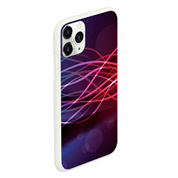 Чехол iPhone 11 Pro матовый Лучи света Spectrum, цвет: 3D-белый — фото 2