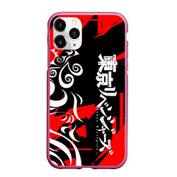 Чехол iPhone 11 Pro матовый TOKYO REVENGERS ТОСВА RED VER, цвет: 3D-малиновый