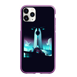 Чехол iPhone 11 Pro матовый Destiny eyes, цвет: 3D-фиолетовый