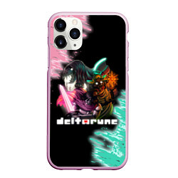 Чехол iPhone 11 Pro матовый Deltarune - Персонажи, цвет: 3D-розовый