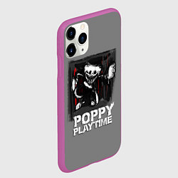 Чехол iPhone 11 Pro матовый POPPY PLAYTIME - ПОППИ ПЛЕЙТАЙМ РИСУНОК, цвет: 3D-фиолетовый — фото 2