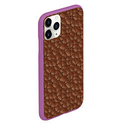 Чехол iPhone 11 Pro матовый Шоколадная Текстура, цвет: 3D-фиолетовый — фото 2
