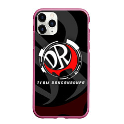 Чехол iPhone 11 Pro матовый TEAM DANGANRONPA MONOKUMA SCHOOL, цвет: 3D-малиновый