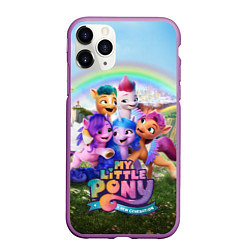 Чехол iPhone 11 Pro матовый My Little Pony: A New Generation, цвет: 3D-фиолетовый