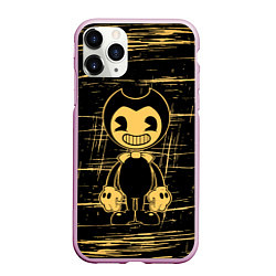 Чехол iPhone 11 Pro матовый Bendy and the ink machine - Бенди, цвет: 3D-розовый