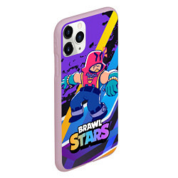Чехол iPhone 11 Pro матовый Brawl Stars Grom, цвет: 3D-розовый — фото 2
