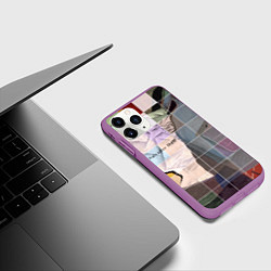 Чехол iPhone 11 Pro матовый Сальвадор дали Арлекин, цвет: 3D-фиолетовый — фото 2