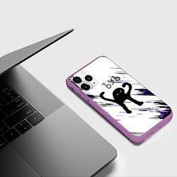 Чехол iPhone 11 Pro матовый Новогодний ЪУЪ СЪУКА, цвет: 3D-фиолетовый — фото 2