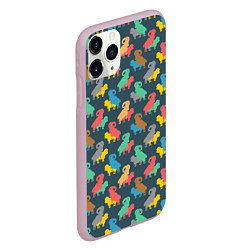 Чехол iPhone 11 Pro матовый Овечки 18, цвет: 3D-розовый — фото 2