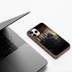 Чехол iPhone 11 Pro матовый СТАЛКЕР ТЕНИ ЧЕРНОБЫЛЯ, ЧАЭС STALKER, цвет: 3D-коричневый — фото 2