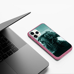 Чехол iPhone 11 Pro матовый Орден космического десанта, цвет: 3D-малиновый — фото 2