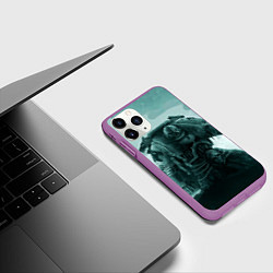Чехол iPhone 11 Pro матовый Орден космического десанта, цвет: 3D-фиолетовый — фото 2