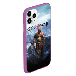 Чехол iPhone 11 Pro матовый Великий God of War Z, цвет: 3D-фиолетовый — фото 2
