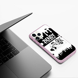 Чехол iPhone 11 Pro матовый БЕНДИ И АЛИСА BENDY AND THE INK MACHINE, цвет: 3D-розовый — фото 2