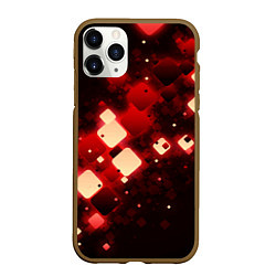Чехол iPhone 11 Pro матовый Рубиновый поток, цвет: 3D-коричневый