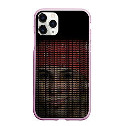 Чехол iPhone 11 Pro матовый IM YOUR LITTLE BUTTERFLY grey, цвет: 3D-розовый